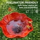thumbnail image 5 of Estacas jardín flor metal baño abejas cuenco agua pájaros estación riego polinizadores 3 uds rojo, 5 of 7