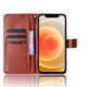 thumbnail image 4 of Funda tipo libro para iPhone 12, cartera todo‑en‑uno, funda multifuncional con tarjetero y correa de muñeca desmontable, 4 of 4