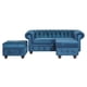 thumbnail image 3 of Juego De Living Manchester 5 Cuerpos Felpa Azul, 3 of 12