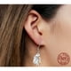 thumbnail image 3 of Aros pendientes mujer perro plata 925, 3 of 3