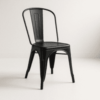 Klik Muebles - Silla Tolix De Comedor O Terraza Exterior - Negra