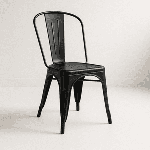 Klik Muebles - Silla Tolix De Comedor O Terraza Exterior - Negra