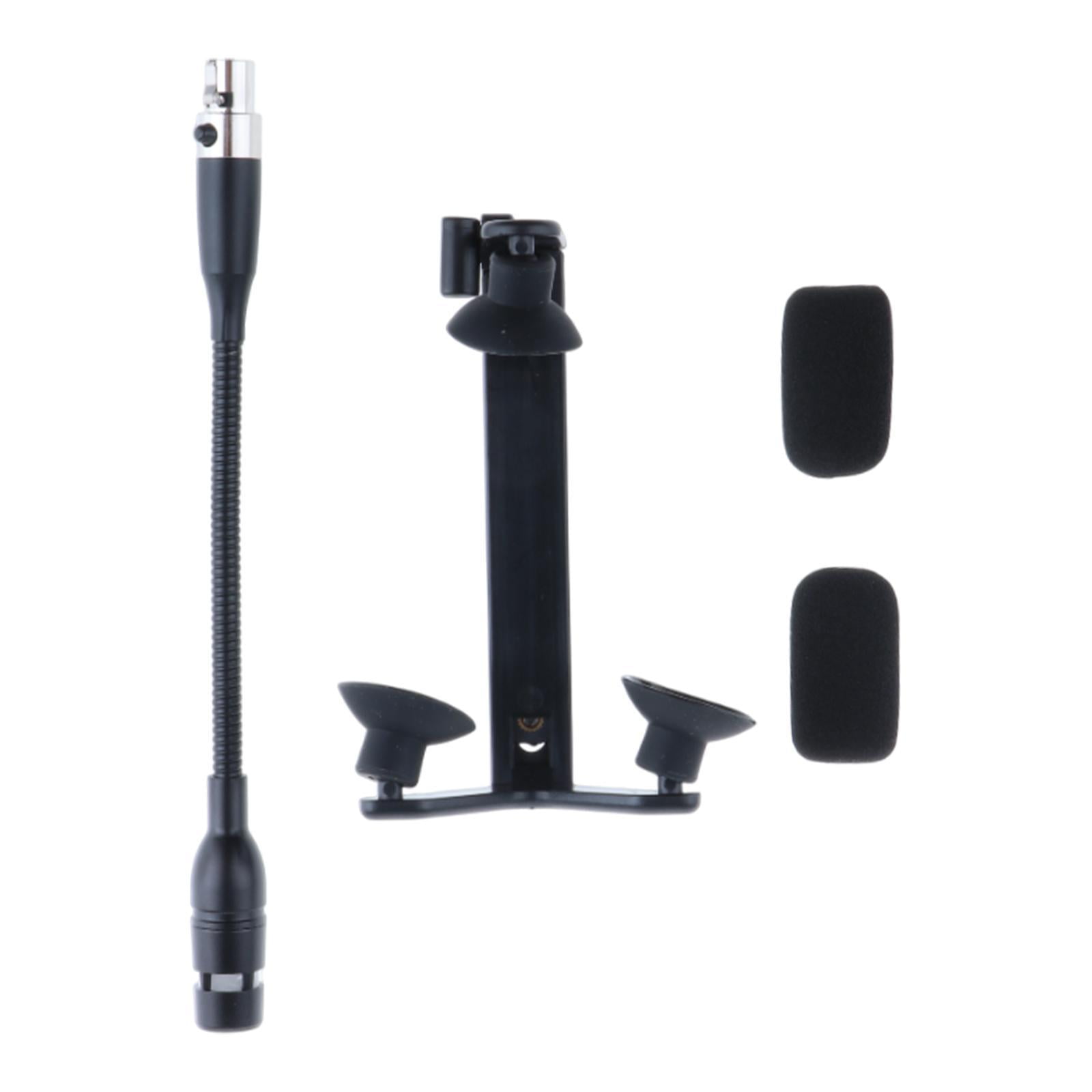 Magideal - Mini Micrófono De Micrófono De Micrófono De Micrófono De Micrófono De Micrófono De Instrumento Con Clip Para Grabación De Transmisión , 4 Pin Para 4 Pin Para Shure