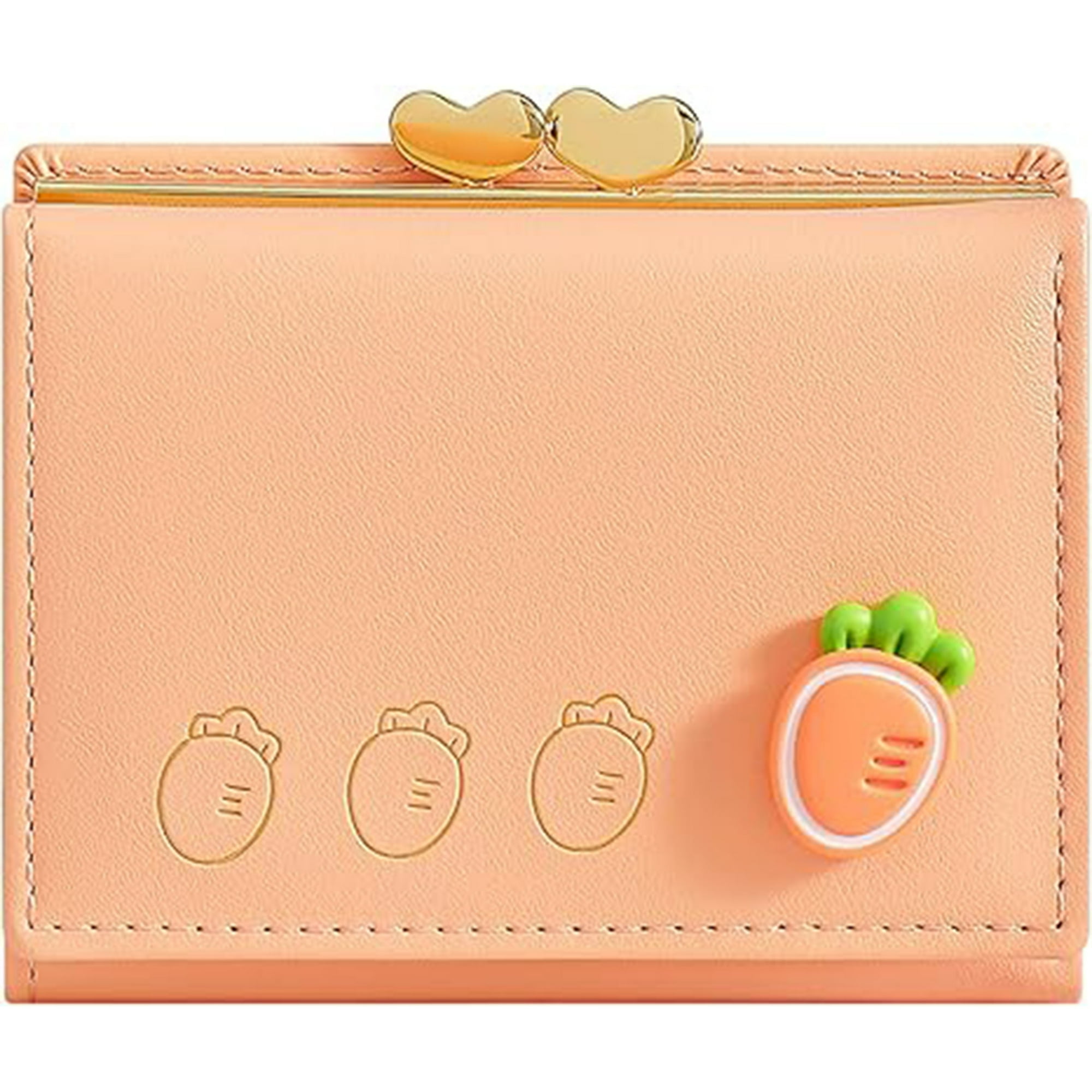 Veat00l - Billetera De Mujer, Billetera De Cambio Plegable Mini, Billetera Pequeña Con Bolsillo De Moneda, Con Hermosos Patrones De Frutas, Diseño De Múltiples Tarjetas, Regalo Perfecto