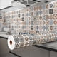 thumbnail image 1 of 1pc Adhesive Mural Kitchen Furniture Wall Stickers, Oil Proof DIY Self-adhesive Wallpaper Ceramic Tile Bathroom Wallpaper 3D Vinyl Waterproof, 1 of 4