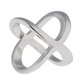 thumbnail image 3 of únicos clips de la bufanda de la gasa de seda anillos de forma cruzada sostenedor de la joyería s de plata, 3 of 4