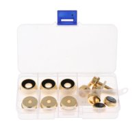 Magideal - Botones De Presión De Válvula De Trompeta Piezas De Repuesto Tapas De Válvula De Trompeta De Superficie Lisa Duraderas Profesionales Musicales Para , C C