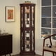 thumbnail image 5 of Gabinete Curio de esquina iluminada - estante de pantalla de vidrio con puertas de vidrio templado, estantería ajustable y bombilla de perlas incluida, 5 of 6