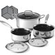thumbnail image 1 of Juego de Ollas USELUCK Híbrido Antiadherente de 6 Piezas con Tapas, 1 of 6