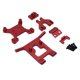 thumbnail image 4 of Torre De Choque De Parachoques Delantero De Metal Para Coche RC Para Wltoys 124018 1/12 Rojo, 4 of 5