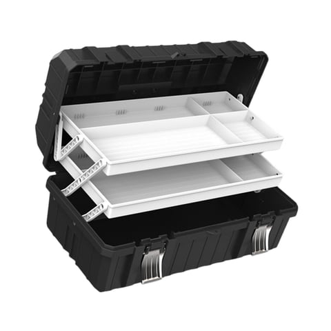Magideal - Caja De Herramientas Plegable De 3 Capas Case De Herramientas Portátiles Mutura De Transporte Versátil Versátil Caja De Aparejo De Pesca Completamente 49 Cm X 275 Cm X 22 Cm