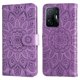 thumbnail image 1 of Funda tipo cartera FOXDOCK para Xiaomi 11T , diseño girasol en relieve, cuero PU, cierre magnético, soporte y tarjetero, 1 of 5