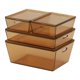 thumbnail image 1 of Mini Cajas De Almacenamiento De 4 Piezas, Contenedores Para Casas De Mu?ecas 1: 6 1:12, ámbar_acrílico, 1 of 5