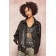 thumbnail image 1 of Chaqueta Thin Blue Line Cuero Sintético Negro, 1 of 6