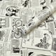 thumbnail image 1 of 1 Roll, Retro British Newspaper Pattern Wallpaper, Furniture Renovation Wall Decoration Stickers, Bathroom Self-adhesive Instant Stickers, Moisture-proof Anti-dirt Heat Resistant PVC Wallpaper , 17.7, 1 of 2