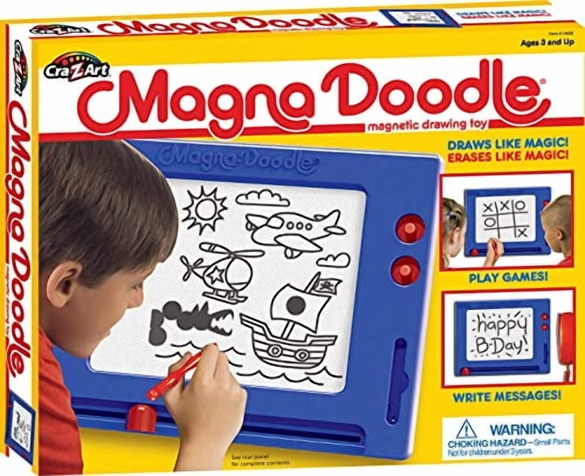 Tablero De Dibujo Magnético Cra-Z-Art Magna Doodle Azul Blanco