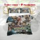 thumbnail image 1 of 3pcs Desert Danger Chase Print Three Piece Bedding Set Soft Quilt Cover And Two Pillowcases, 1 of 5