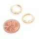 thumbnail image 3 of Pendiente Huggie Saronite Chapado En Oro 14k Con Cz Marquise Dorado Mujer, 3 of 3