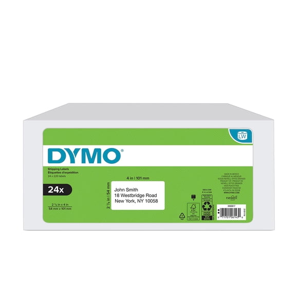 Etiquetas de envío DYMO LabelWriter Standard 24 rollos x 220