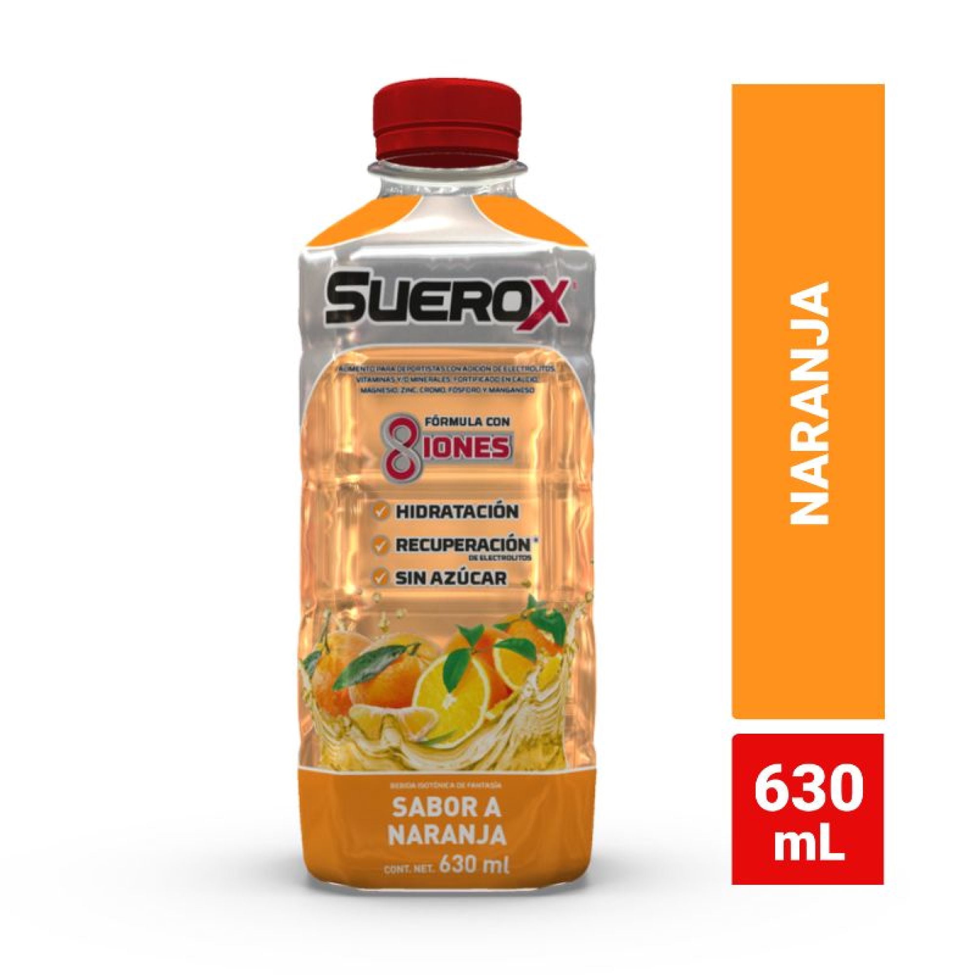 Bebida Hidratante Naranja Botella 630 ml Suerox