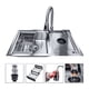 thumbnail image 1 of Lavaplatos Con Llave Moderno 80x50 Con Lavavasos Grifo Y Accesorios, 1 of 3