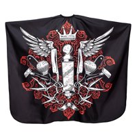 Magideal - Capa De Barbero De Vestir De Corte De Cabello, Chasquido Ajustable, Gran Y Cómodo Anti Estático Reutilizable Para Hombres O Niños De Corte De Cabello