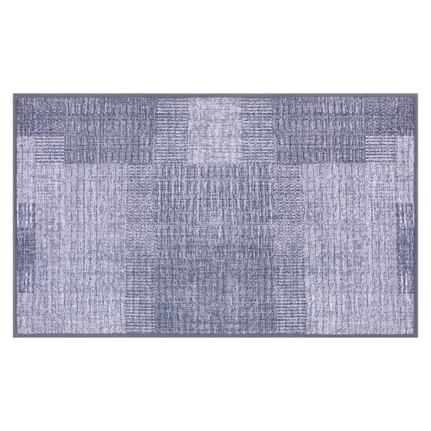 Alfombras de Baño de Lujo REGALWOVEN, Alfombras de Baño Extra Suaves y Absorbentes, Respaldo de Goma de Secado Rápido Gris 20" x 32"