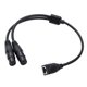 thumbnail image 5 of Cable Adaptador Doble XLR De 3 Pines Hembra A RJ45 De 0,5 M De Largo, Cable De Audio De Repuesto, 5 of 5