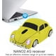 thumbnail image 5 of Ratón Inalámbrico, Ratón Ergonómico Inalámbrico Para Juegos Con Forma De Coche De 2,4 Ghz Con Receptor Para Pc Portátil Amarillo, 5 of 5