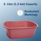 thumbnail image 2 of Lavabo de Plástico TenderGentle Paquete de 5 Rectangular 5L, 2 of 6