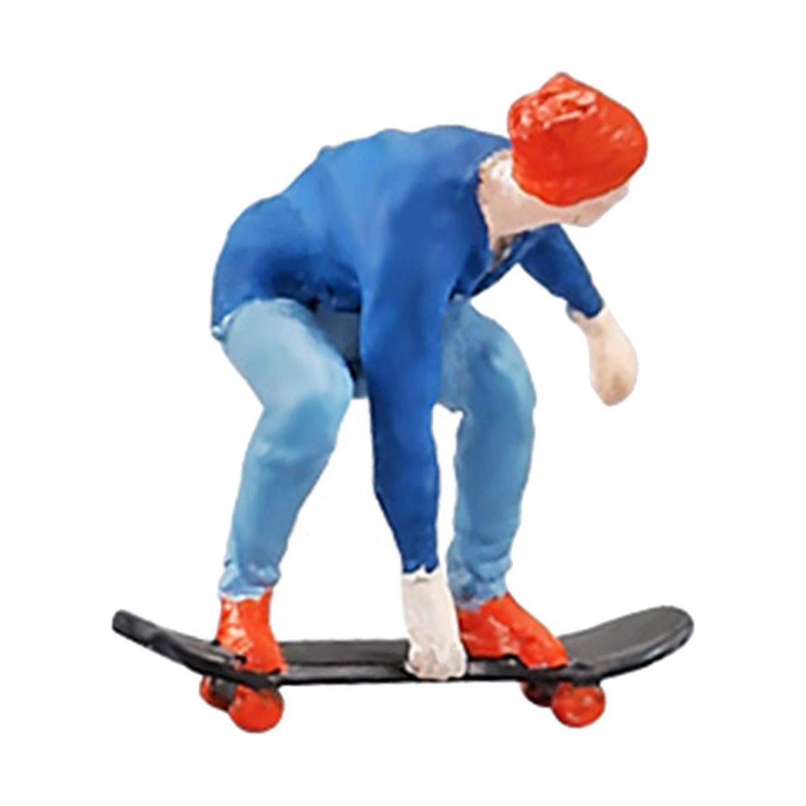 Bothyi - 1/64 Figura En Miniatura Monopatín Hombre Para Colecciones De Modelos De Arquitectura De Parque