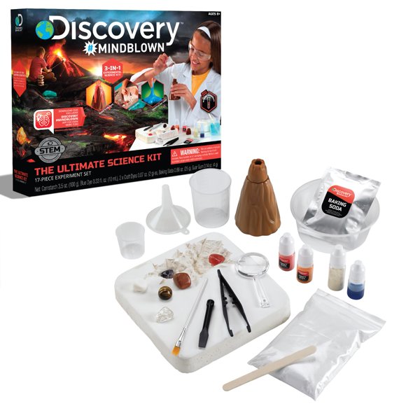 Kit de experimentos científicos Discovery Kids #MINDBLOWN, 17 piezas, 8 o más