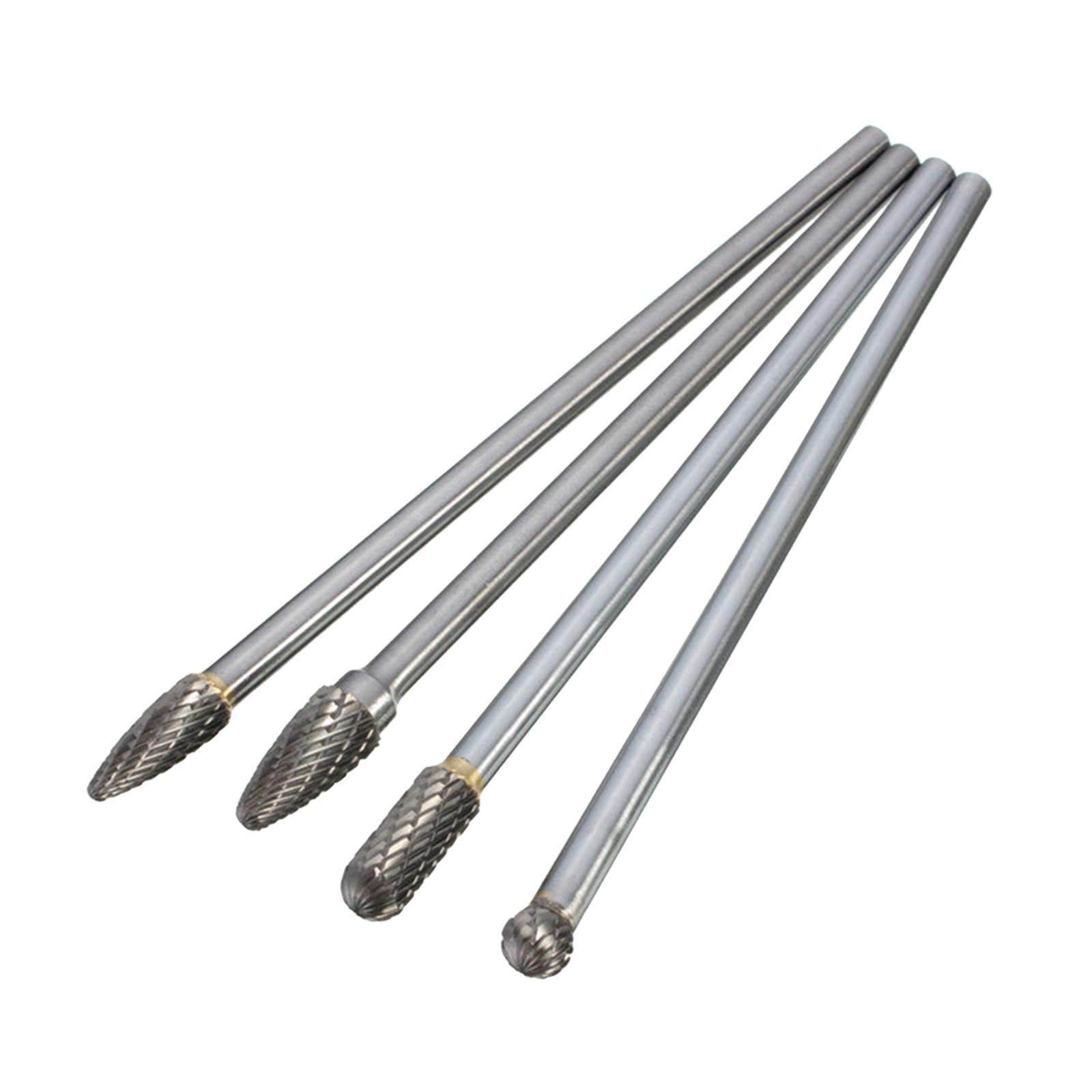 Magideal - De Material Acero De Tungsteno De Broca De Carburo De Doble Corte Cabezal De Molienda De Perforación Para Tallado Hogar Piezas Mecánicas De