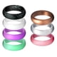 thumbnail image 2 of 7Pack 5.7mm de ancho flexible de silicona anillo de dedo de la boda de goma deporte anillo 6, 2 of 5