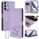 thumbnail image 2 of Carcasa Billetera de Cuero Sintético para Samsung Galaxy M15 5G, Lila Claro, 2 of 6