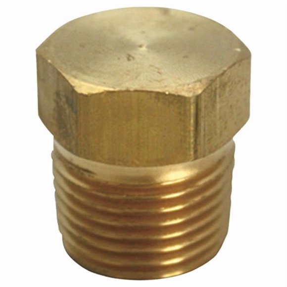Homeplus+ Tapón Hexagonal de Latón 3/4 Pulgada MPT Certificado ANSI