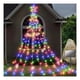 thumbnail image 2 of Luz Cortina Solar Arbol De Navidad Estrella Guirnalda Luces Multicolor, 2 of 3