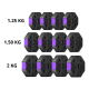thumbnail image 2 of Set de Mancuernas Hexagonales 20 kg con Recubrimiento PVC, 2 of 2