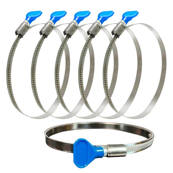 Abrazaderas de manguera ajustables Saffire 91-114 mm (12) de acero inoxidable