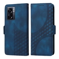 Carcasa Foxdock Oppo A77 4G De Cuero Pu, Diseño Acolchado Clásico, Protección Contra Caídas Y Rayones