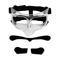 Magideal - Máscara De Baloncesto, Máscara Facial, Protector De Nariz, Cubierta Protectora Facial, Protección Facial, Máscara Facial Para Nariz Rota Para Fútbol Pegatina Negra Transparente.