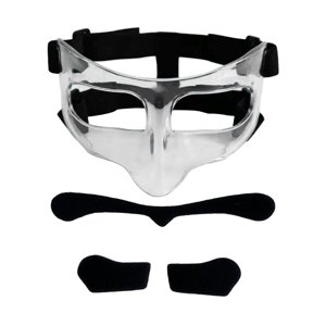 Magideal - Máscara De Baloncesto, Máscara Facial, Protector De Nariz, Cubierta Protectora Facial, Protección Facial, Máscara Facial Para Nariz Rota Para Fútbol Pegatina Negra Transparente.