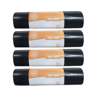 Genérico - Pack 4 Rollos Bolsas De Basura Mediana 70X90Cm