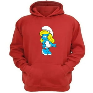 Genérico - Polerón Canguro Pitufina Rojo Talla L Unisex