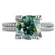 thumbnail image 1 of Anillos de Diamante Moissanita para Mujer 3Uds Corte Redondo Color D VVS1 Plata Esterlina 925 Anillo de Promesa Compromiso Boda Banda Juego Nupcial con Certificado, 1 of 7