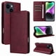 thumbnail image 1 of Funda Cartera para iPhone 14 con Ranuras Tarjetas y Soporte - Protección Completa Rojo, 1 of 5
