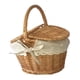 thumbnail image 1 of Cesta de Picnic de Mimbre Tejida a Mano con Tapa Y Asa Cesta de Almacenamiento de Ratán Cesta de Mimbre Tejida Frutas Sándwiches Verduras, 1 of 5