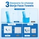thumbnail image 2 of Toallas faciales desechables Borje XL, 100% de base biológica del USDA, 100 unidades, 2 of 7