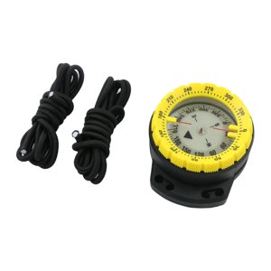 Ioensy - Brújula De Buceo Equipo De Buceo Impermeable Para Senderismo Navegación Deportes Al Aire Libre Amarillo