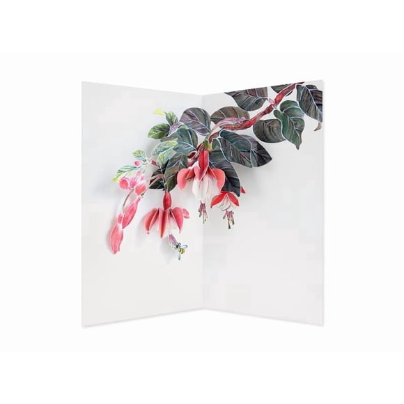 Tarjeta de felicitación UWP Luxe Hiromi Takeda Fucsia 10 x 18 cm